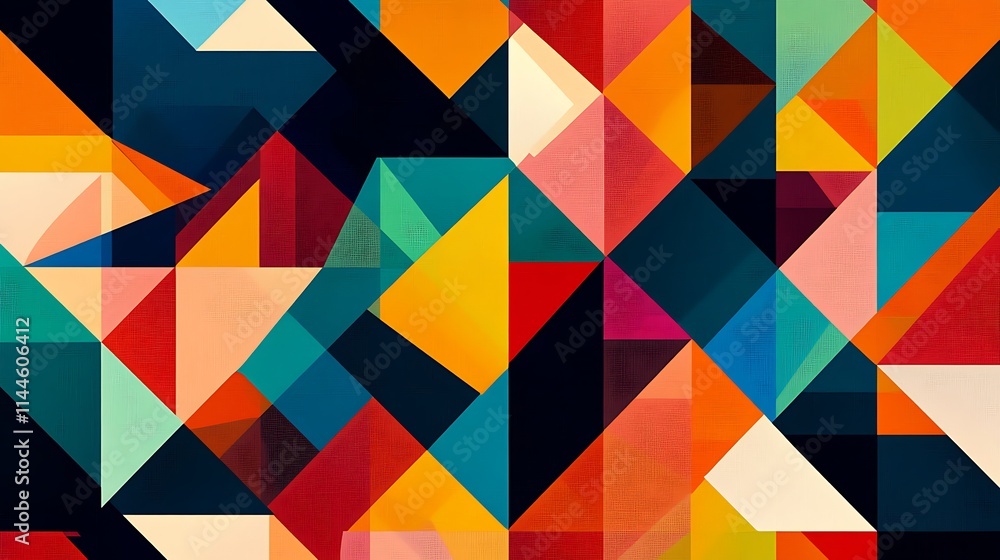 Abstract geometric colorful triangle pattern. (4) Abstract geometric colorful triangle pattern. (4)
