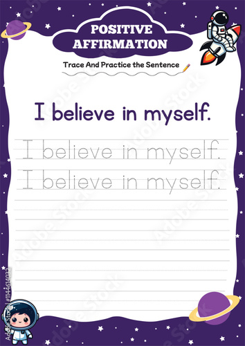 positive affirmation worksheets for kids