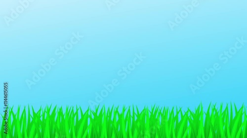 Grassland motion graphics for advertising design