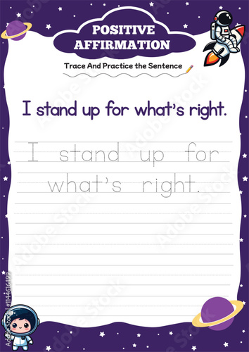 positive affirmation worksheets for kids