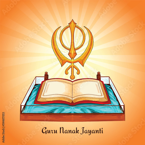 India hindu sikh celebration guru nanak jayanti card background