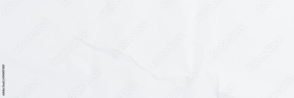 Fototapeta premium Close-up shot of a white paper texture background with subtle grain and folds, grain, sheet, template
