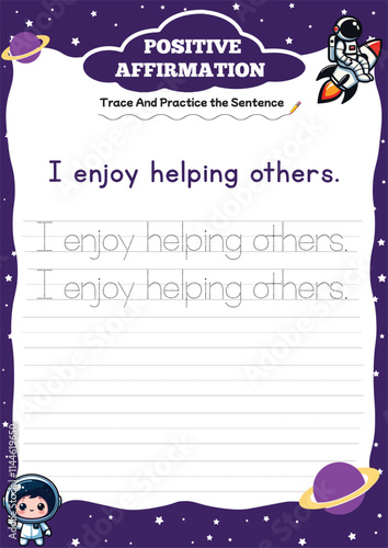 positive affirmation worksheets for kids
