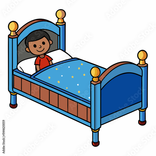 child in bed