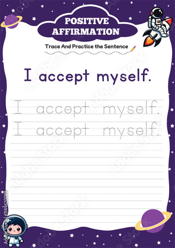 positive affirmation worksheets for kids