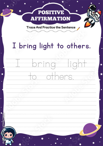 positive affirmation worksheets for kids