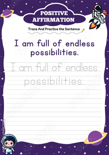 positive affirmation worksheets for kids
