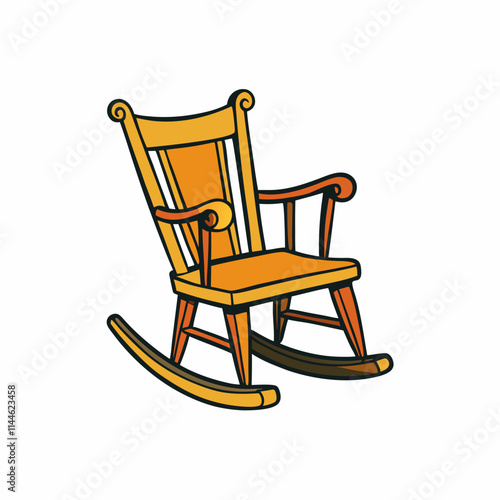 wooden rocking chair