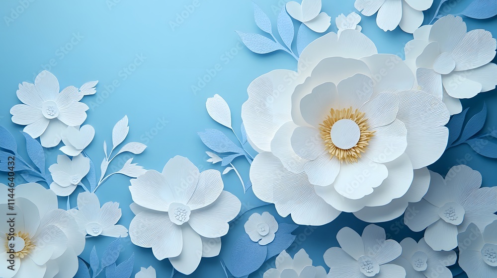 Papercut design of a moonlit garden with verses flowing through flowers for World Poetry Day Papercut design of a moonlit garden with verses flowing through flowers for World Poetry Day