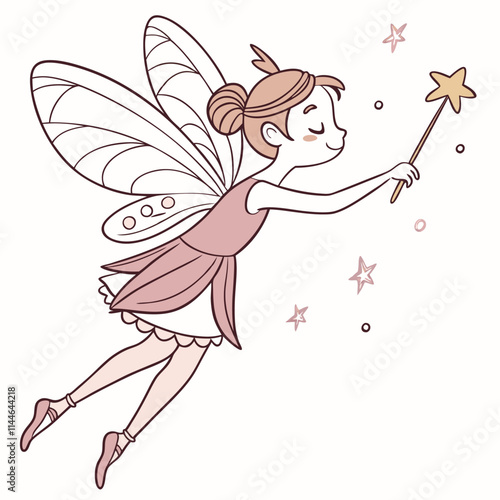 Artistic Watercolor Fairy Vector Clipart for Unique Fantasy and Creative Projects