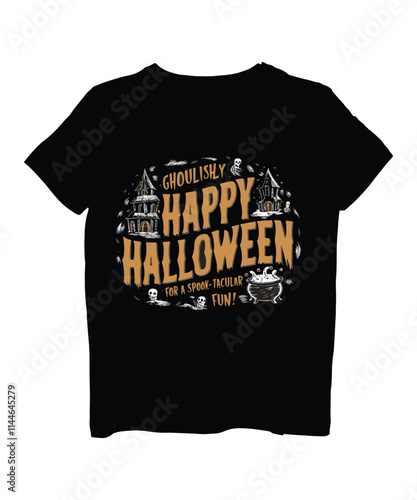 Happy halloween t shirt design