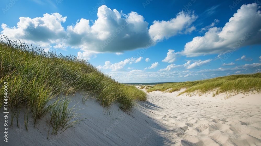 Coastal Sand Dunes on a Sunny Day Coastal Sand Dunes on a Sunny Day