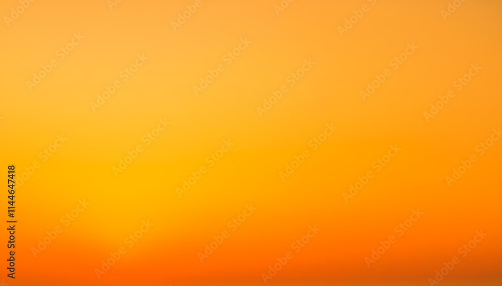 Fototapeta premium Golden Hour Sunset Gradient Background Orange Yellow Amber Sky Texture