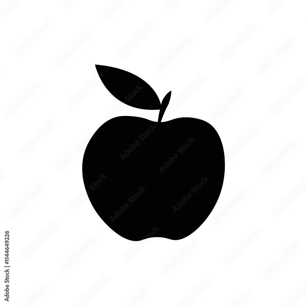 Simple apple vector icon, apple logo template. Simple apple vector icon, apple logo template.