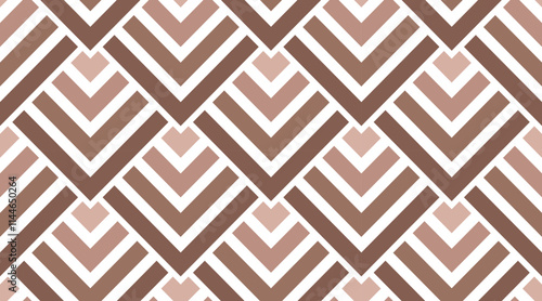 Seamless mocha mousse color geometric squares pattern. Art deco vector illustration
