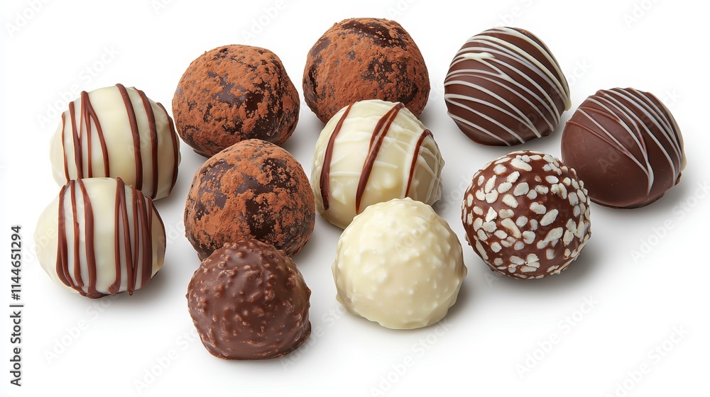 Assorted Gourmet Chocolate Truffles Delightful Selection Assorted Gourmet Chocolate Truffles Delightful Selection