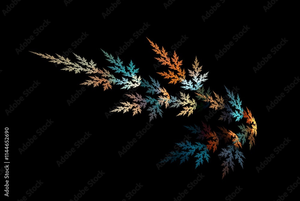 Computer generated fractal pattern and shape Computer generated fractal pattern and shape
