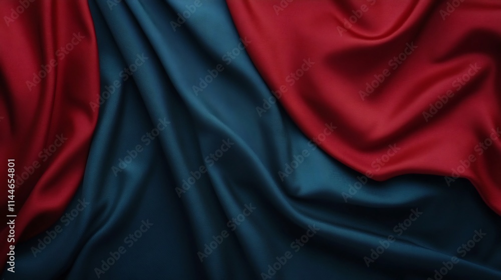 Flowing Red and Blue Fabric Backdrop for Premium Designs Flowing Red and Blue Fabric Backdrop for Premium Designs