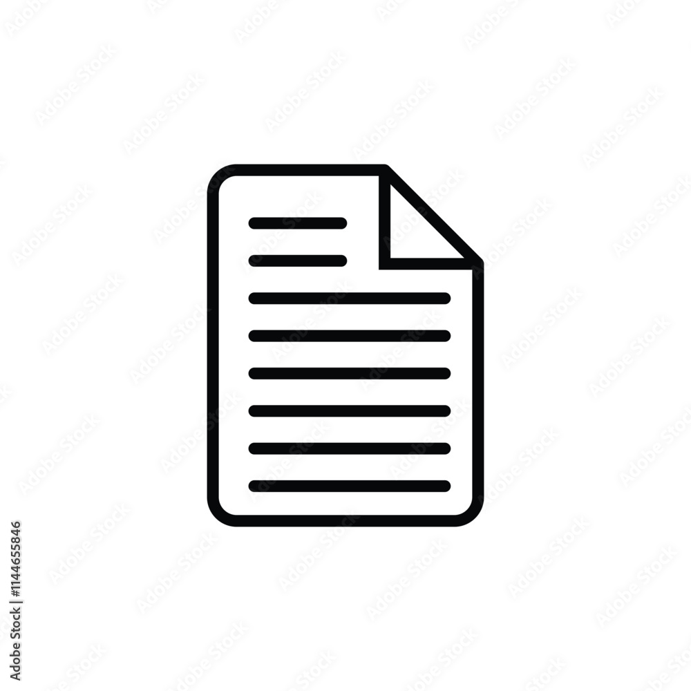 black Document and Copy Paper Icons isolated on white background. Contract, Agreement, and Note Page Symbols. black Document and Copy Paper Icons isolated on white background. Contract, Agreement, and Note Page Symbols.
