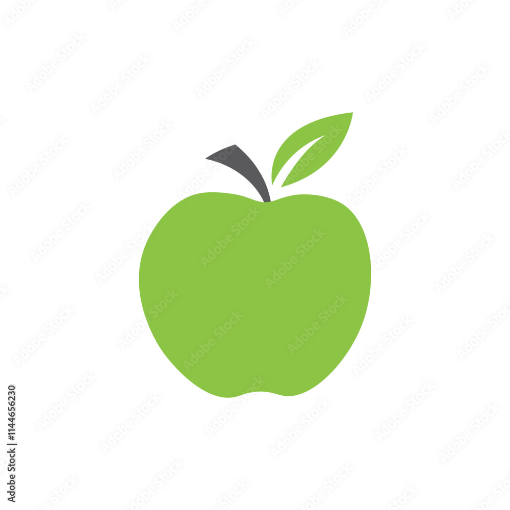 Simple apple vector icon, apple logo template. Simple apple vector icon, apple logo template.