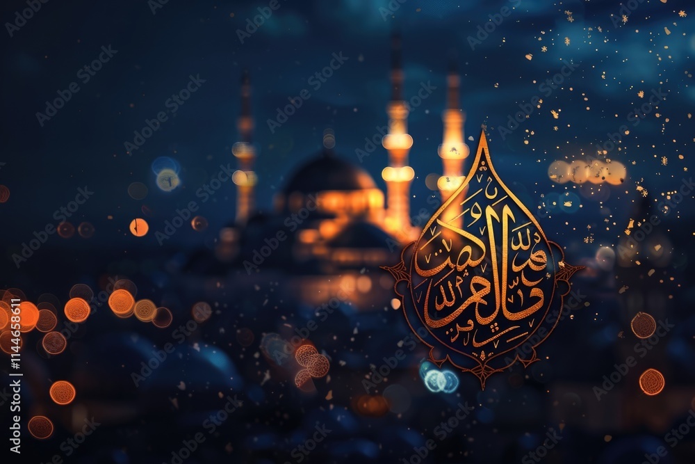 Blessed Friday with Arabic Calligraphy Blessed Friday with Arabic Calligraphy