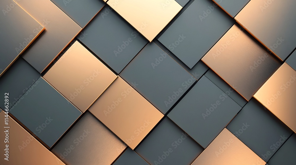 Overlapping Shiny Metallic Panels in Industrial Tones Abstract Geometric Background Overlapping Shiny Metallic Panels in Industrial Tones Abstract Geometric Background