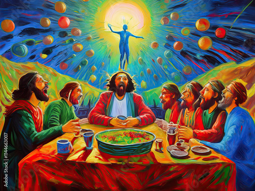 Last Supper with Ascension photo