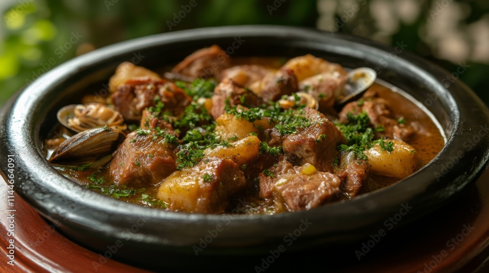 Hearty Meat and Seafood Stew Hearty Meat and Seafood Stew