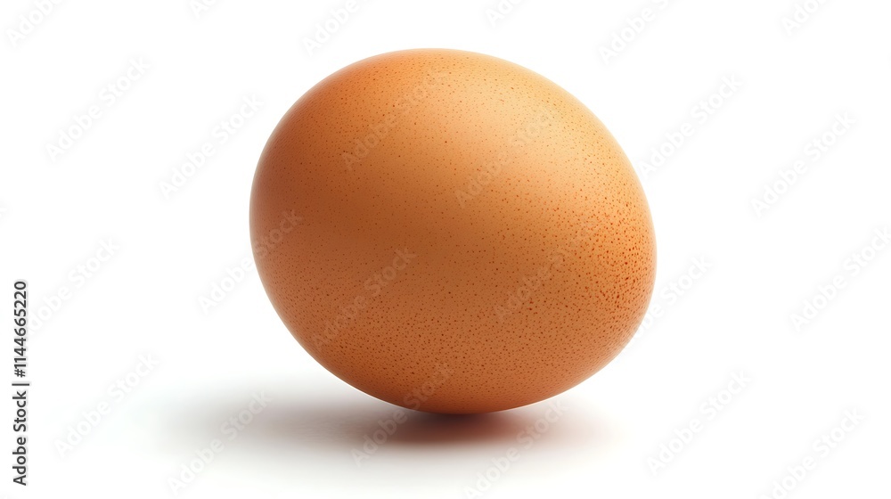 Brown Egg Mockup Photo on Plain Background. AI Generated Brown Egg Mockup Photo on Plain Background. AI Generated