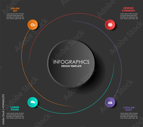 Infographic design template with place for your data. Vector illustration.