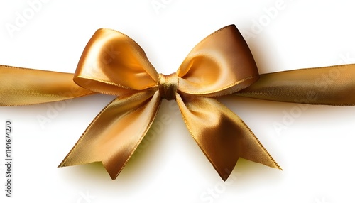surprices golden ribbon knot, Elegant white ribbon