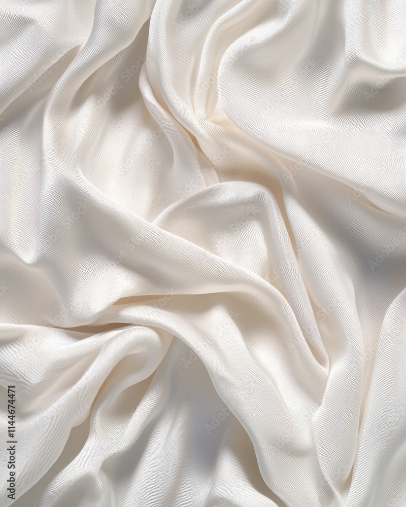 Closeup of soft white cotton fabric texture studio textile minimalist setting artistic perspective Closeup of soft white cotton fabric texture studio textile minimalist setting artistic perspective