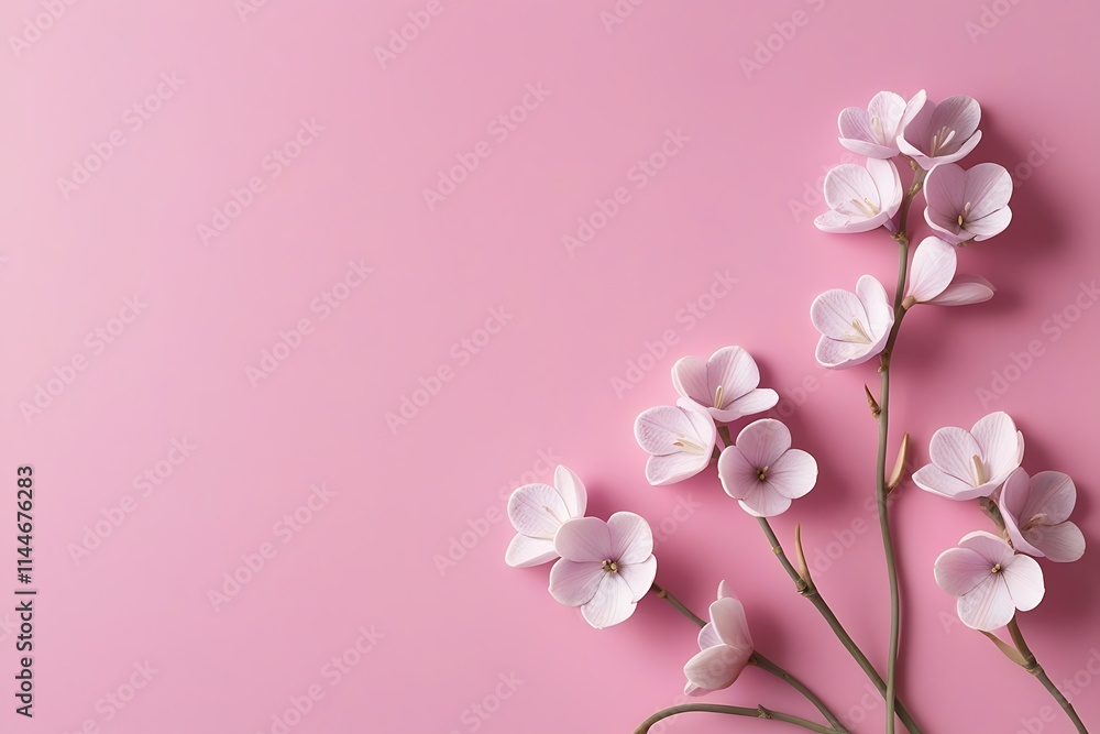 Hd wallpaper for walls beautiful design Frame of flowers, branches, leaves and petals with space for text on pink background. Flat lay, top view Hd wallpaper for walls beautiful design Frame of flowers, branches, leaves and petals with space for text on pink background. Flat lay, top view