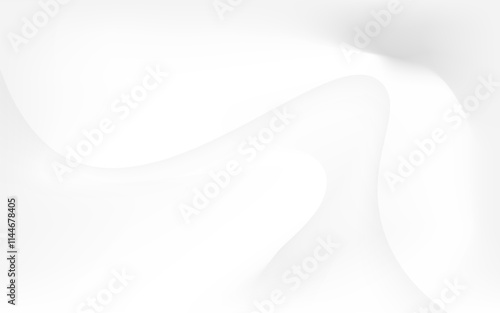 White abstract flowing background design wave curve minimal