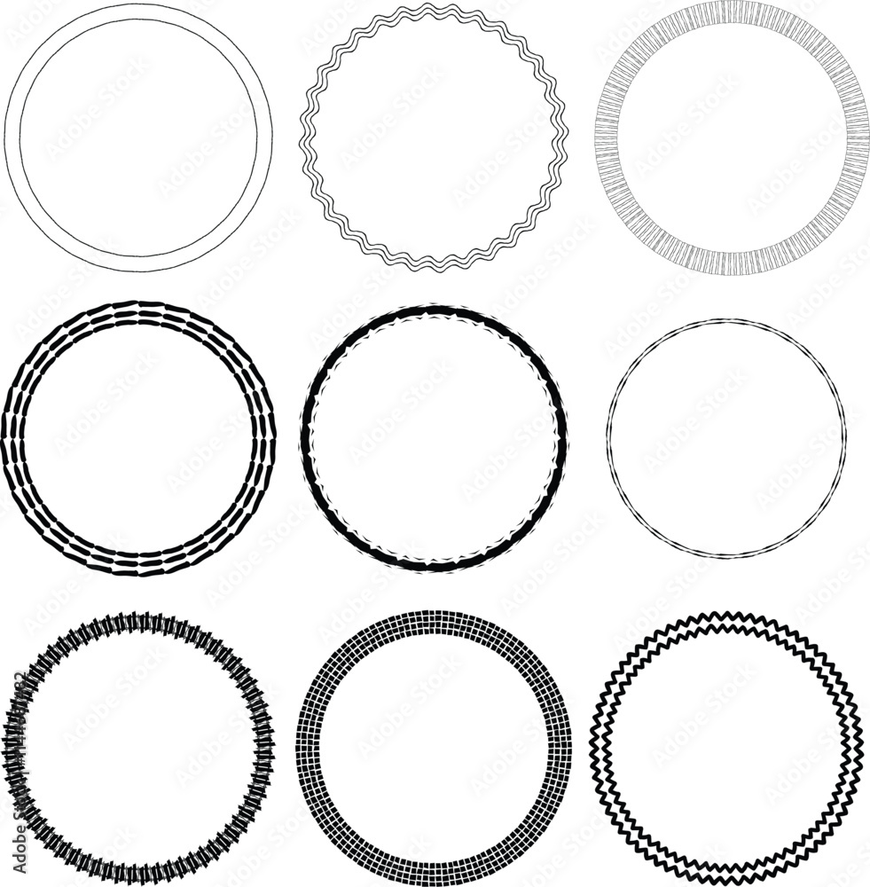 doodle circle frame