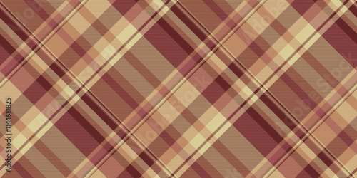 Down fabric background plaid, 50s vector textile tartan. Customized texture seamless pattern check in red and orange colors.