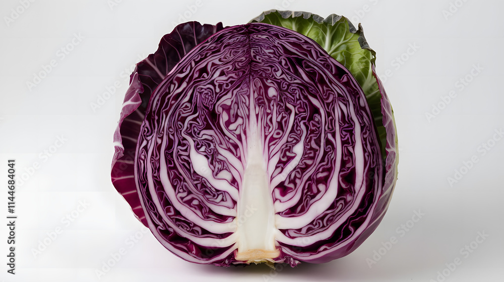Fototapeta premium Photo cabbage fruit in white background