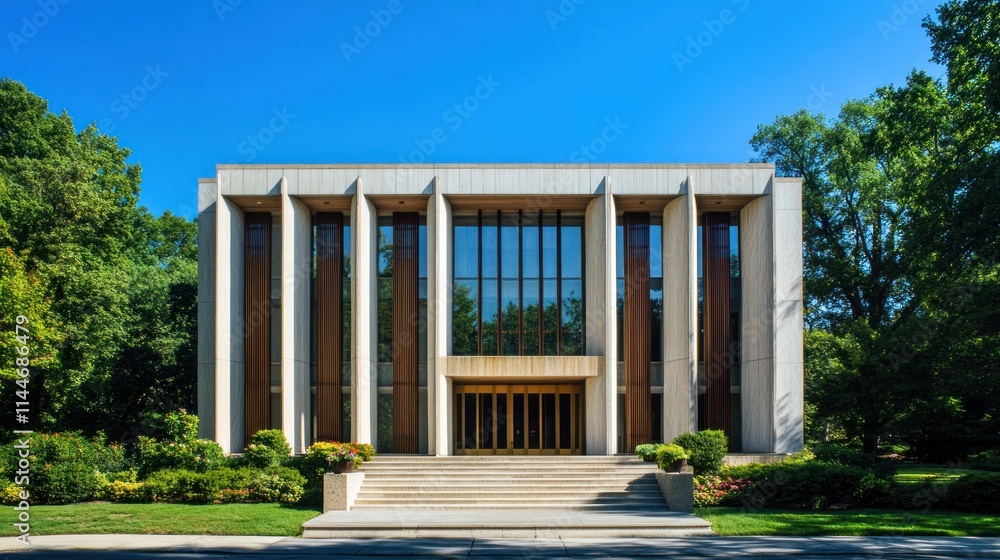 Modern architecture building facade. Modern architecture building facade.