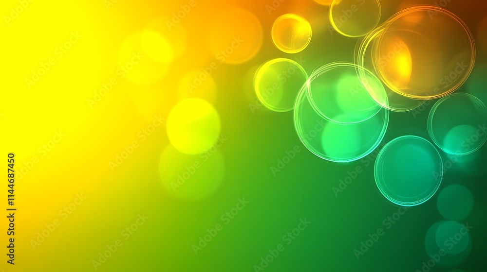 Abstract Green and Yellow Bokeh Lights Background Abstract Green and Yellow Bokeh Lights Background