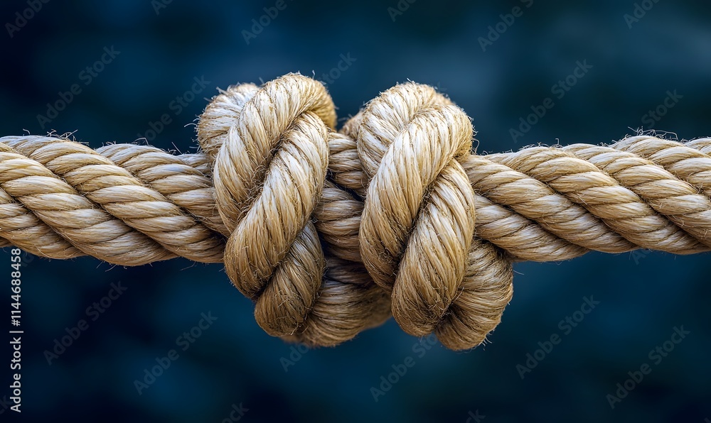 Rope Entangled in Teamwork, Ropes tangled together in a dynamic pattern Rope Entangled in Teamwork, Ropes tangled together in a dynamic pattern