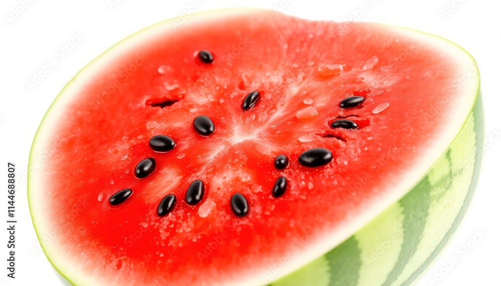 Watermelon Isolated On White Background - Slice Of Watermelon On White Background Watermelon Isolated On White Background - Slice Of Watermelon On White Background