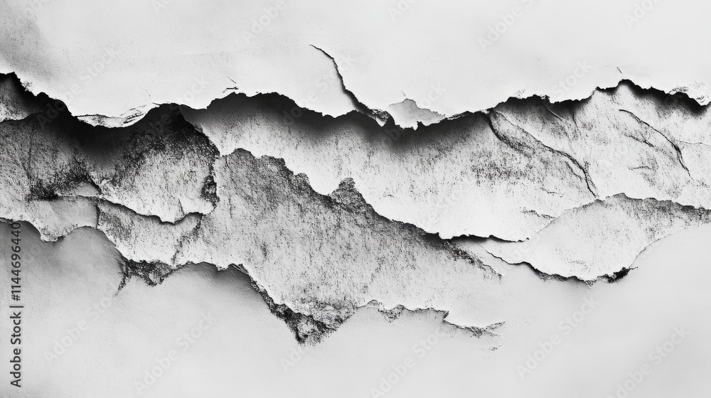 Abstract Black And White Torn Paper Texture Abstract Black And White Torn Paper Texture