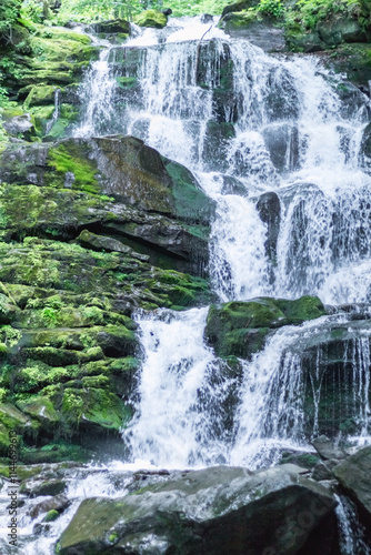 Summer Sun at Shipot Waterfall, Carpathians