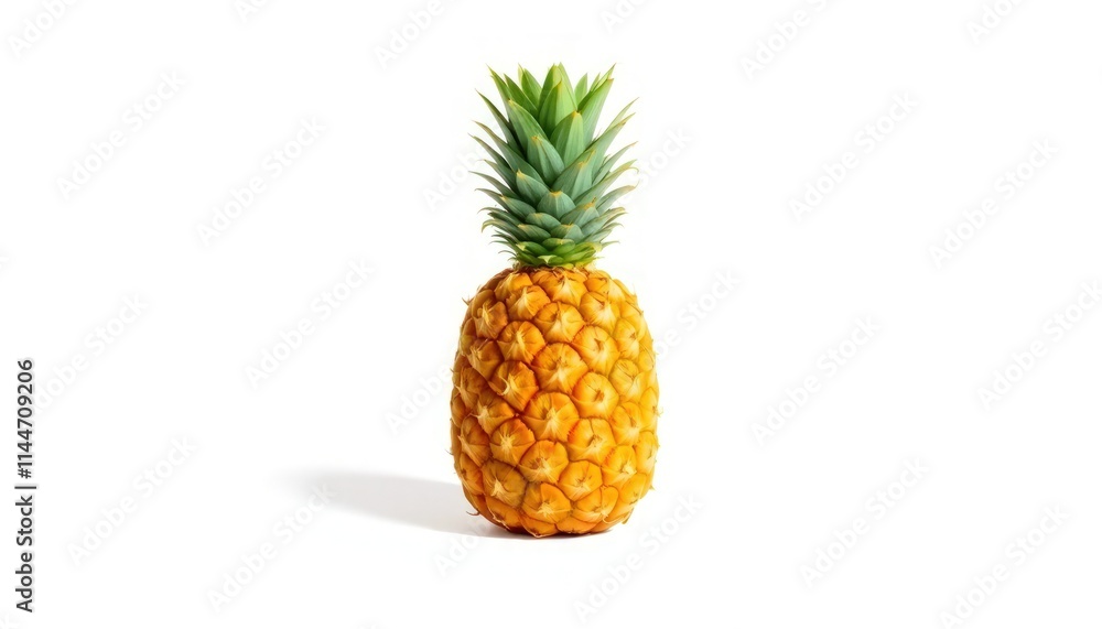 Pineapple Isolated On White Background Pineapple Isolated On White Background