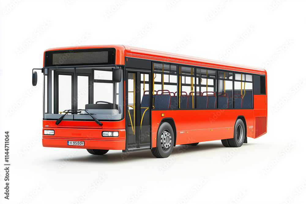 Selective focus shuttle bus isolated on white background, Public transport bus on white. Selective focus shuttle bus isolated on white background, Public transport bus on white.