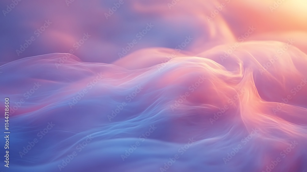 Fototapeta premium Abstract Pastel Waves Flowing Softly
