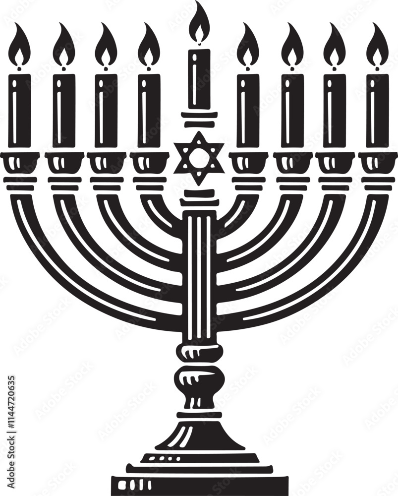 Menorah vector illustration design Menorah vector illustration design
