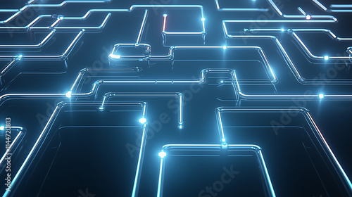 Glowing Digital Labyrinth: ...