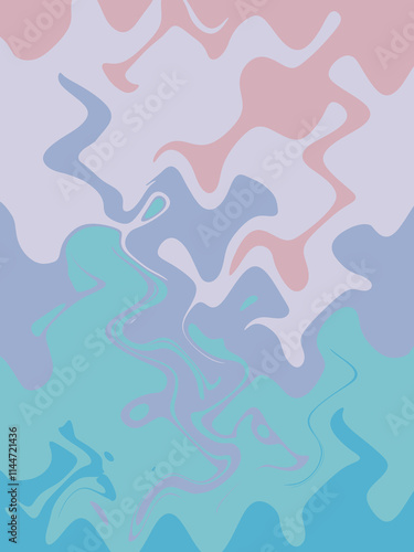 Pink blue green abstract design. Illustration for banner, poster.