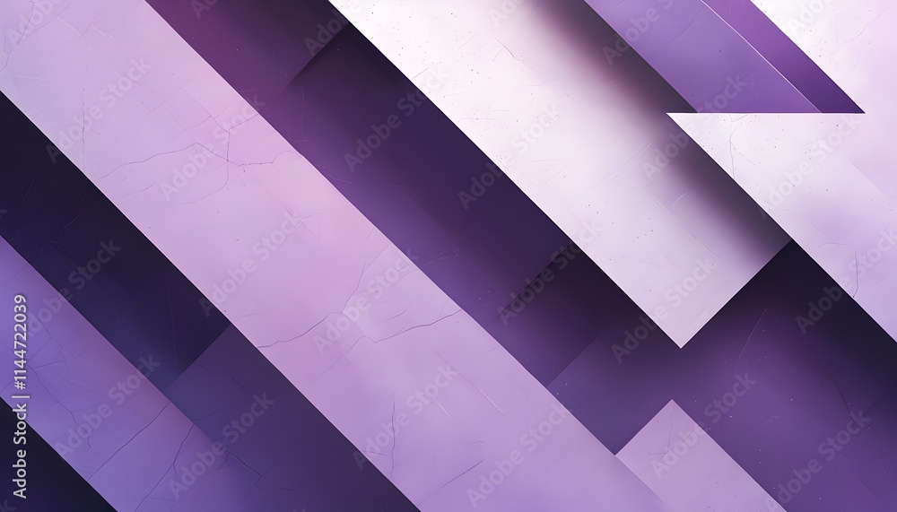 An abstract pattern of overlapping geometric shapes in shades of purple and white horizontal background. An abstract pattern of overlapping geometric shapes in shades of purple and white horizontal background.